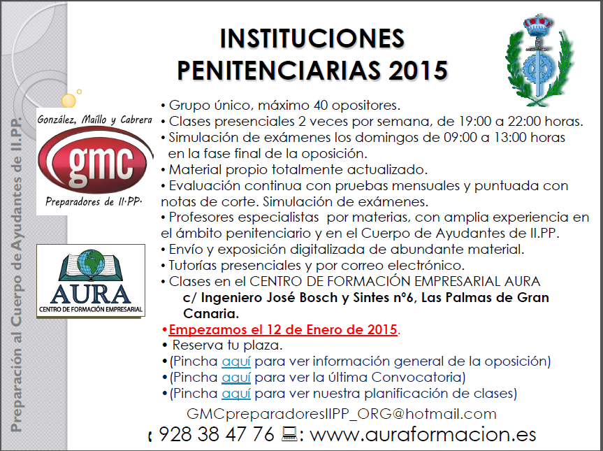 Instituciones penitenciarias 2015